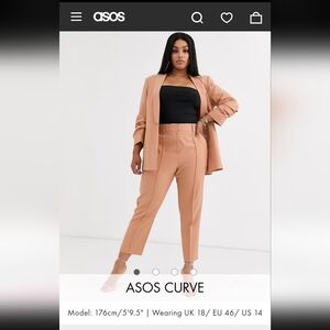 ASOS Blush Cigarette Pants US 14